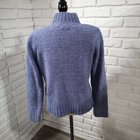 Sonoma Life & Style Ladies Size Large V-neck Purple Straight Fit Sweater - Picture 2 of 9